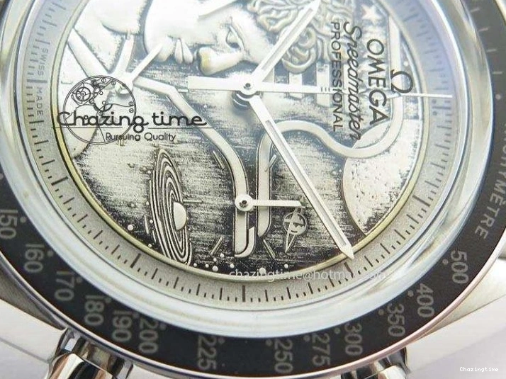 0329 Youthful Speedmaster JHF SS ‘Work on the Moon’ Gary Dial On SS Bracelet 8241